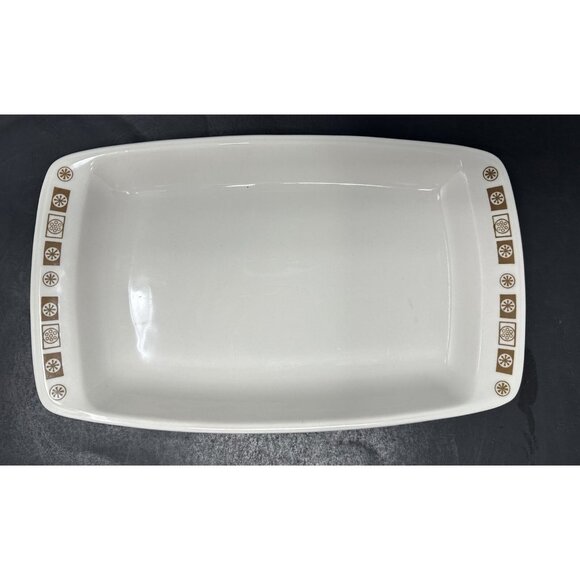 Vtg 1970s MARK BUFFALO CHINA OAKBROOKE Restaurant Ware Rectangular Serving Tray - Picture 3 of 13